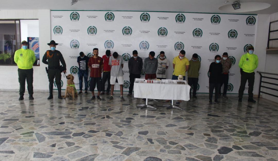 Los detenidos quedaron a disposición de la Fiscalía. 