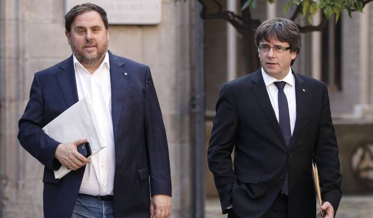 Oriol Junqueras y Carles Puigdemont.