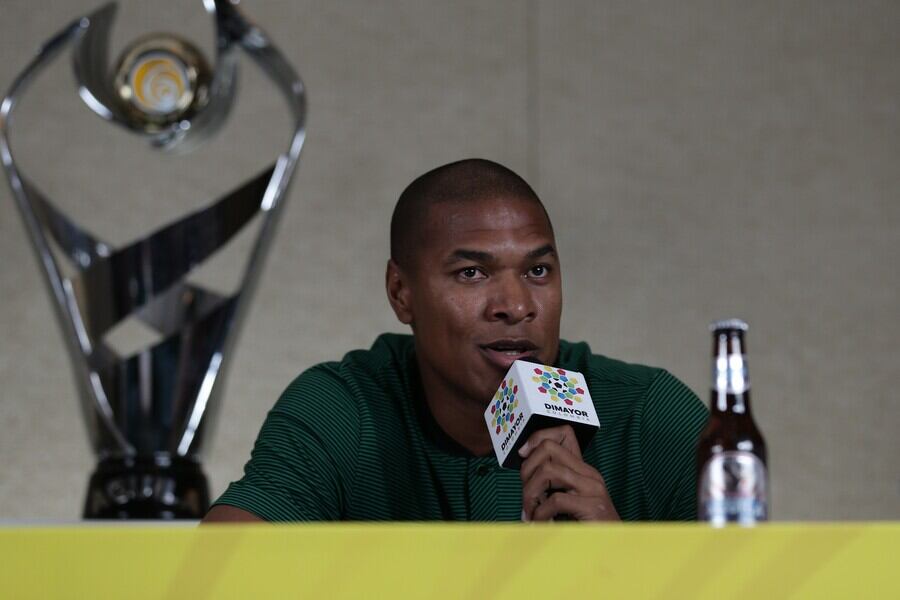 Alexis Henríquez en la conferencia de prensa previa a la final de la Superliga 2018 / Colprensa