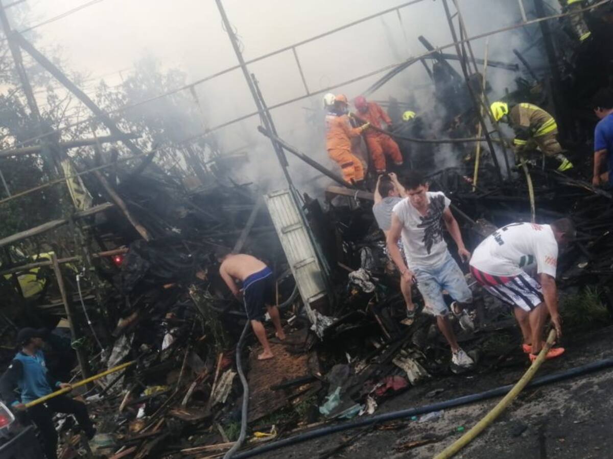 Incendio consumió vivienda al norte de Bucaramanga