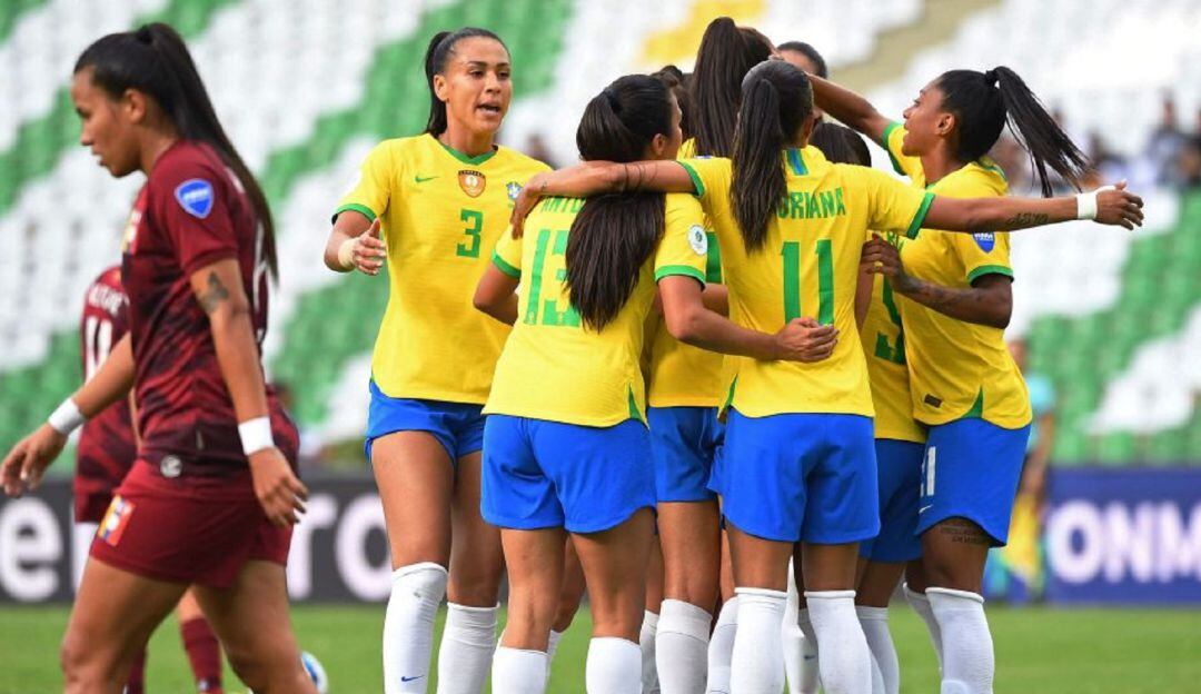 Brasil goleó a Venezuela en Armenia