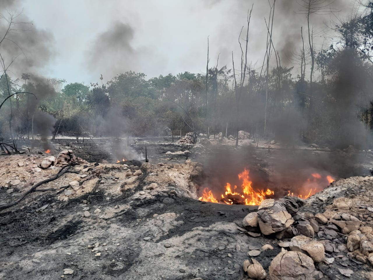 Atentado oleoducto Caño Limón - Coveñas Cubará / Foto: Comunidad indígena U´wa