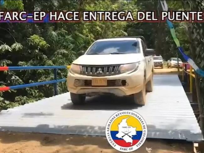 Farc entrega obras en el municipio de Tibú. Foto: Cortesía.