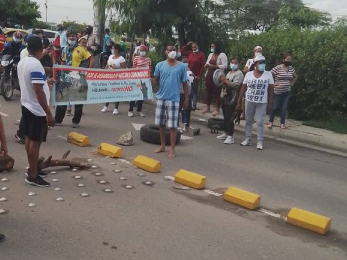 Habitantes de Villa Zuldany protestaron para exigir apertura de vía