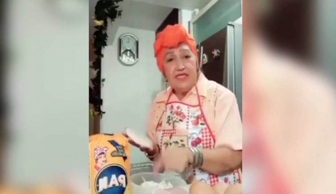 Olga Mata en su vídeo de TikTok. Foto: Captura de Pantalla