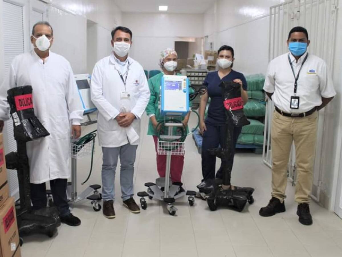 Fundación Puerto de Cartagena dona monitores y ventiladores al HUC