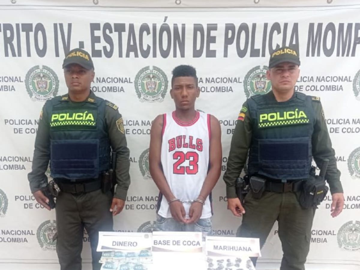 Cae presunto expendedor de drogas en Mompox, Bolívar