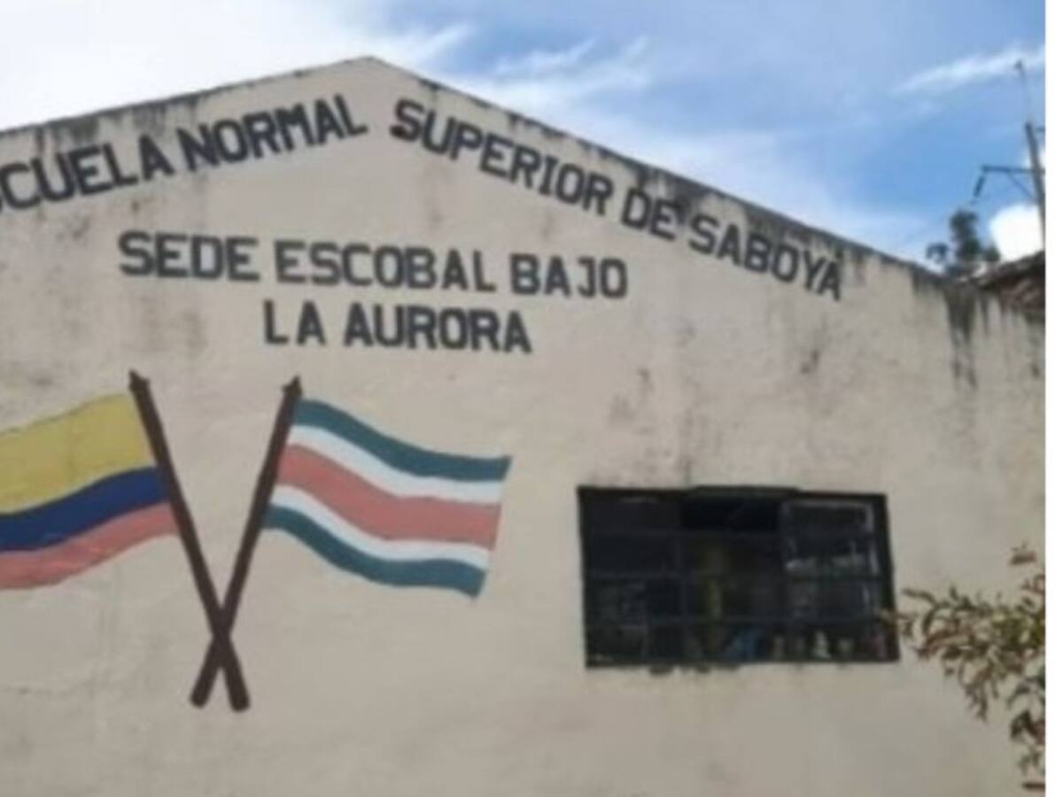 Roban escuela rural en Saboyá, Boyacá