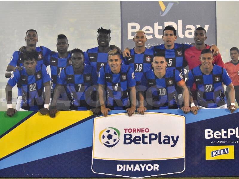 Boyacá Chicó en su once inicial ante el Atlético Huila en Neiva / Dimayor.