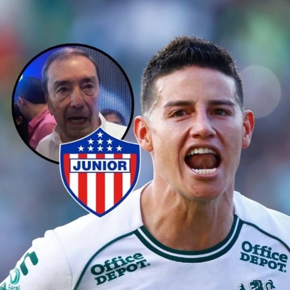 James Rodríguez, de frente con la directiva de Junior por su fichaje fallido: esto dijo