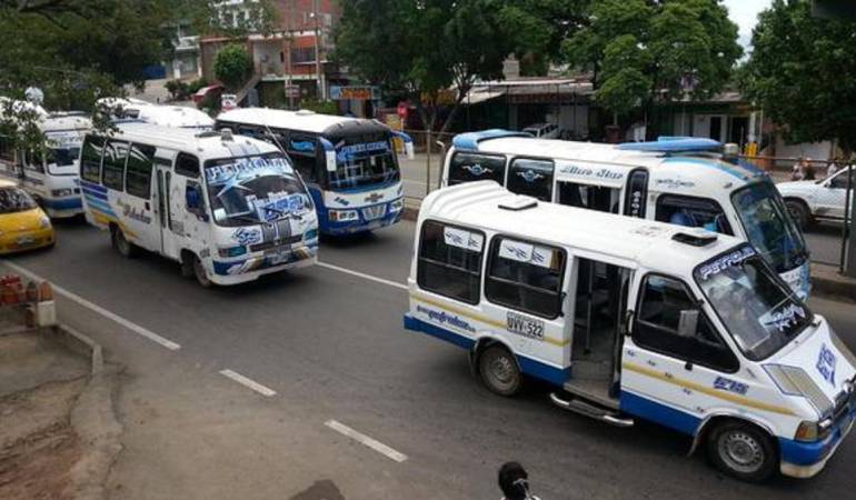 Busetas de la empresa Trasan