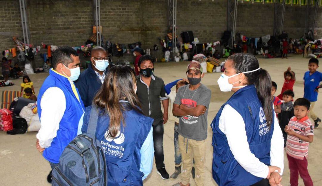 Indígenas desplazados del Chocó.