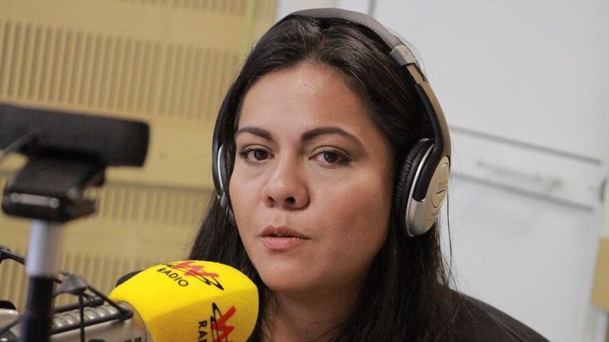 Ángela Cantor en La W. Foto: La W con Vicky Dávila