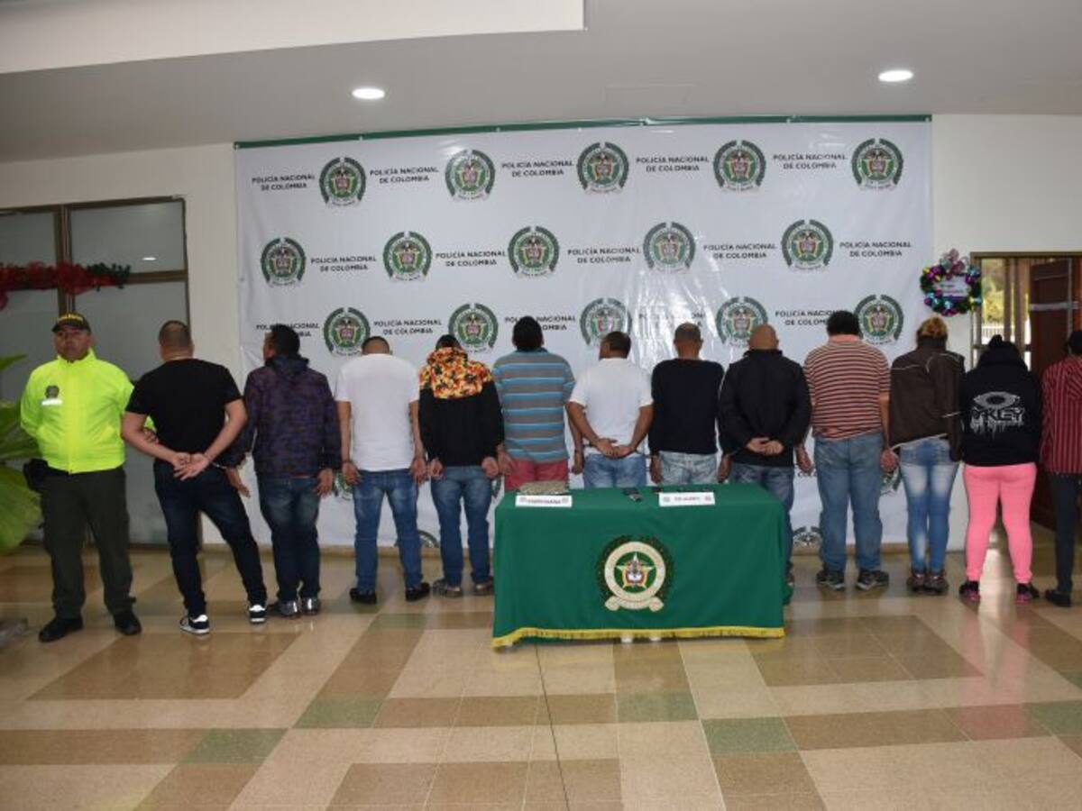 52 bandas delincuenciales ha desarticulado este año la policía en Quindío