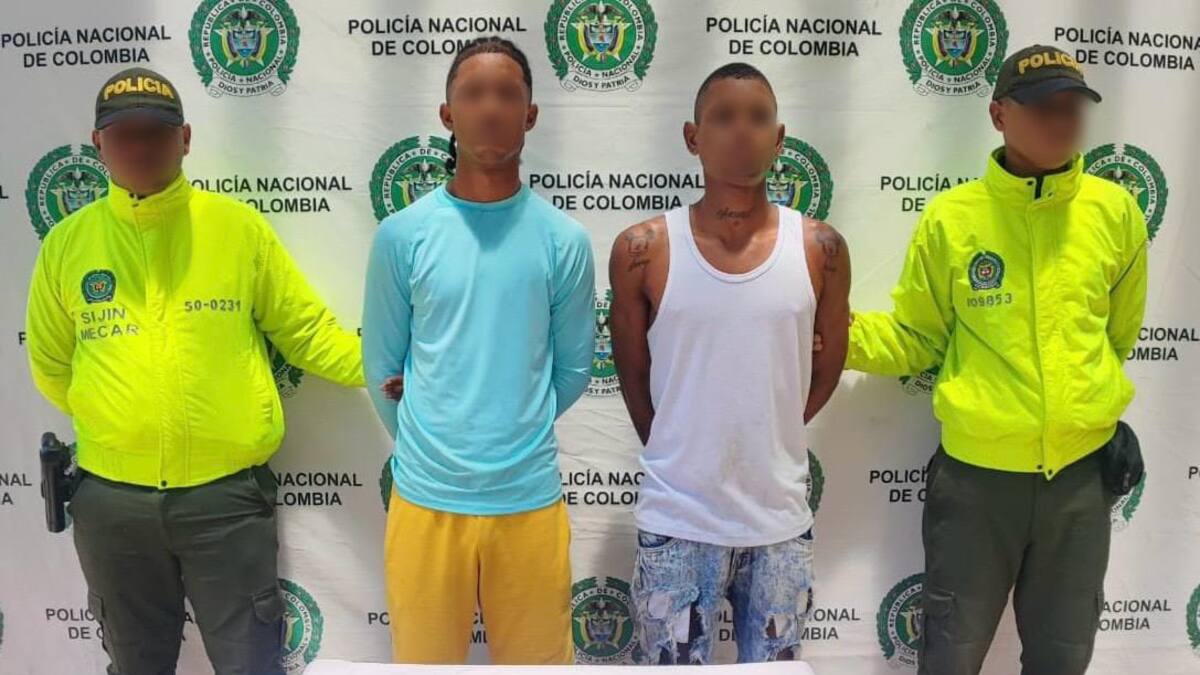 ‘El Animal’ y ‘El Yordi’, capturados con munición en el barrio Olaya de Cartagena