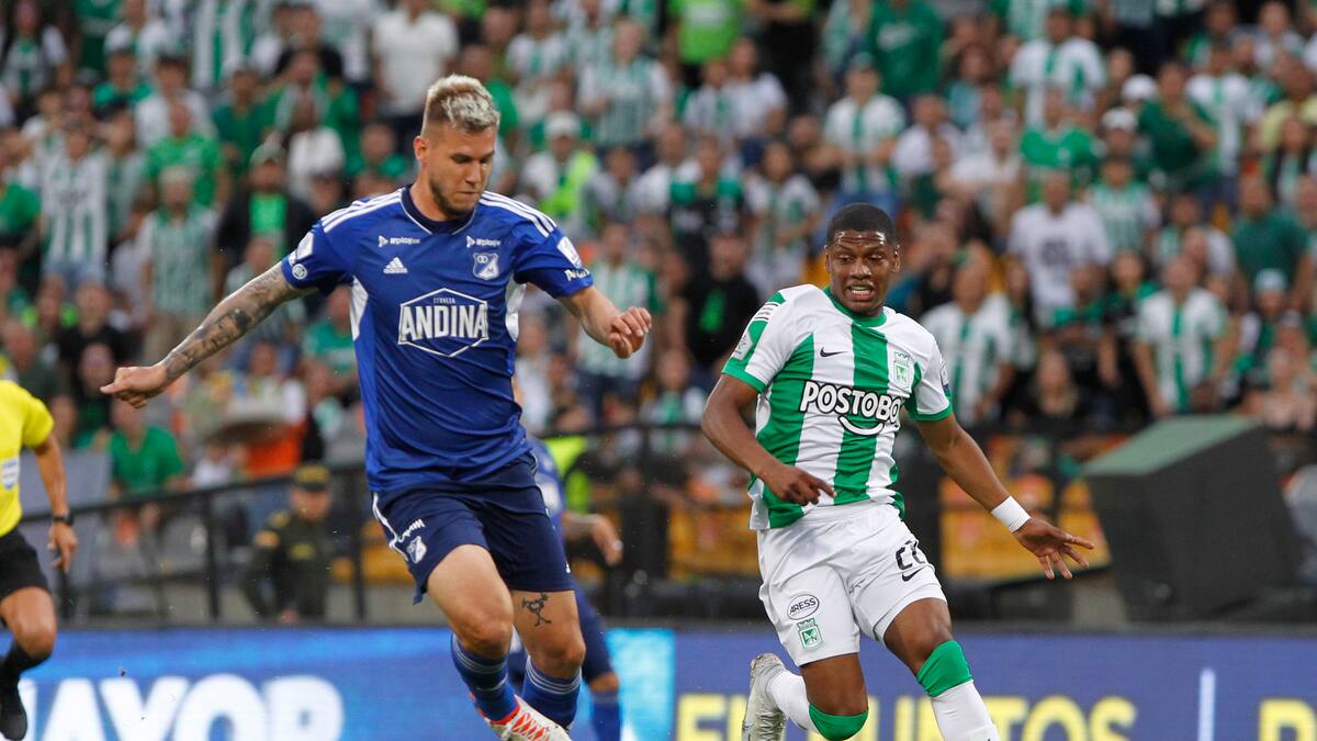 Las bajas de Millonarios y Nacional para la primera final de la Copa Colombia