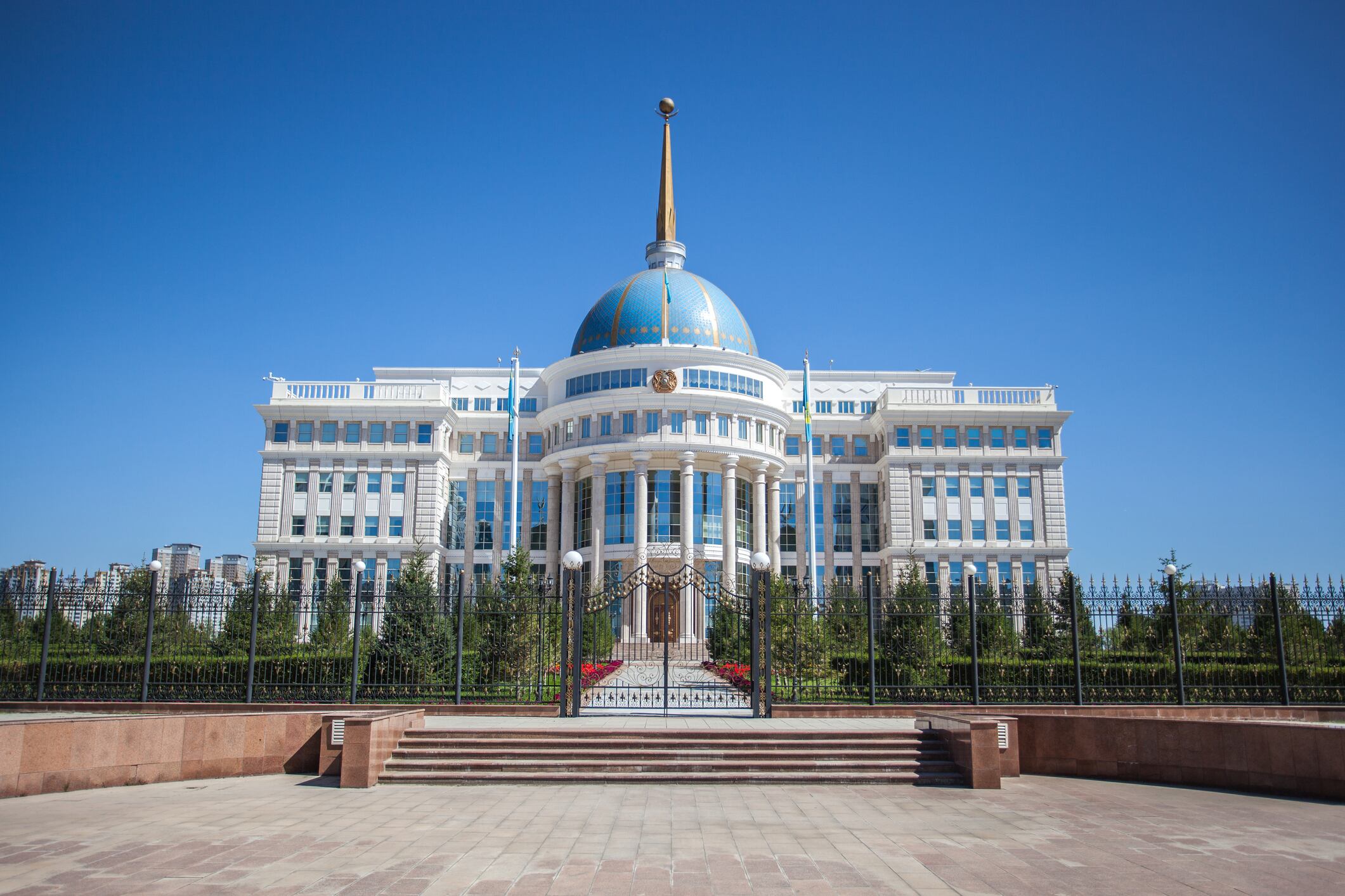 Palacio de presidencia del país más grande del mundo sin costa al mar // Getty Images