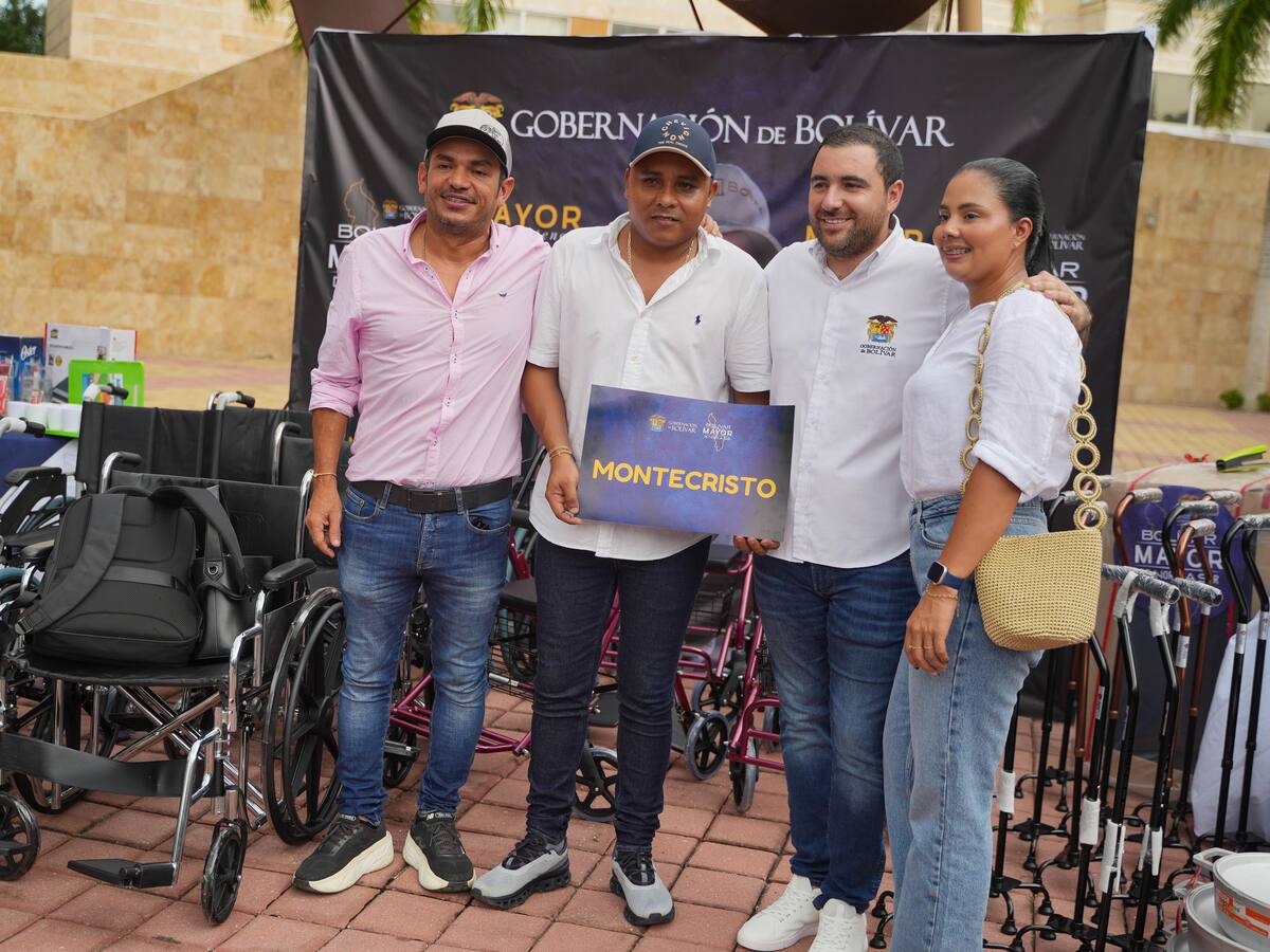 Adultos mayores de ocho municipios en Bolívar recibieron dotación