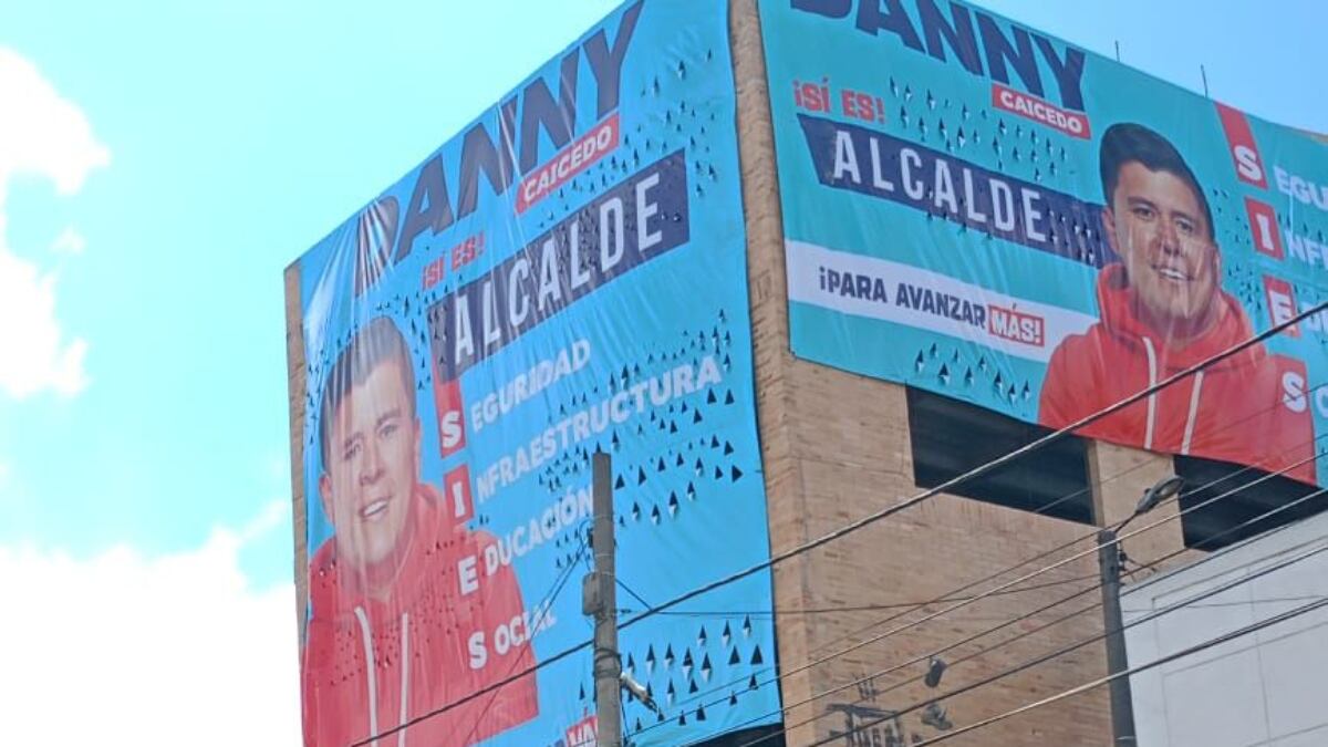 Esta es la publicidad del candidato Danny Caicedo