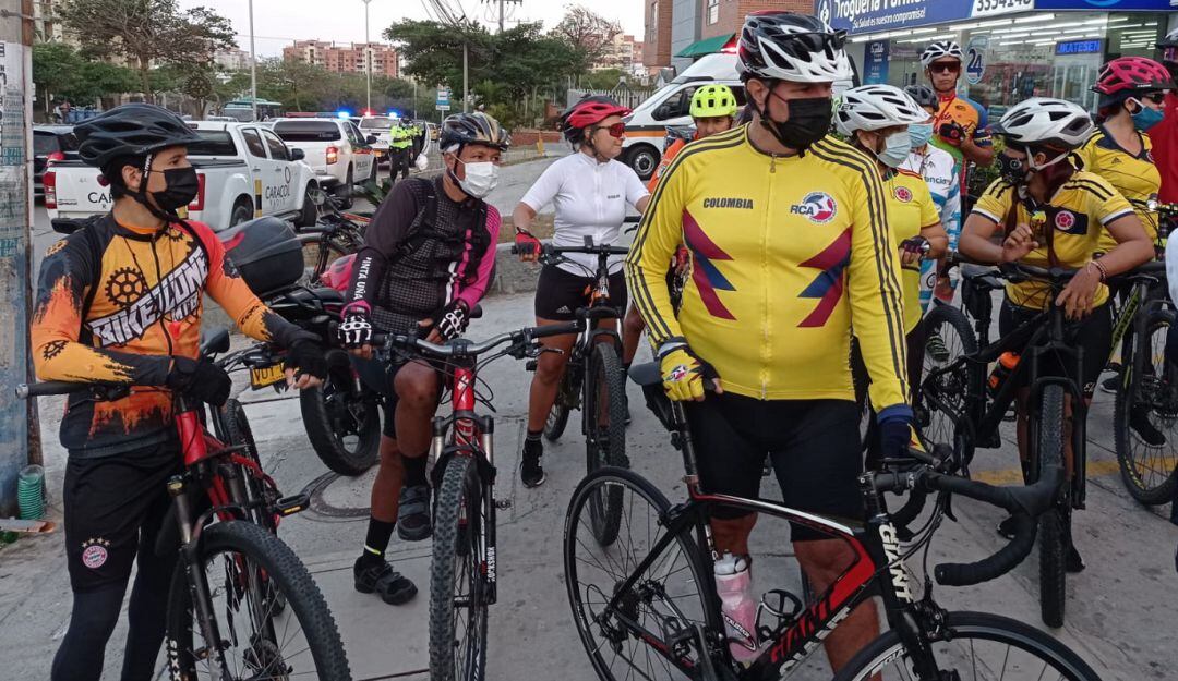 Ciclistas en barranquilla