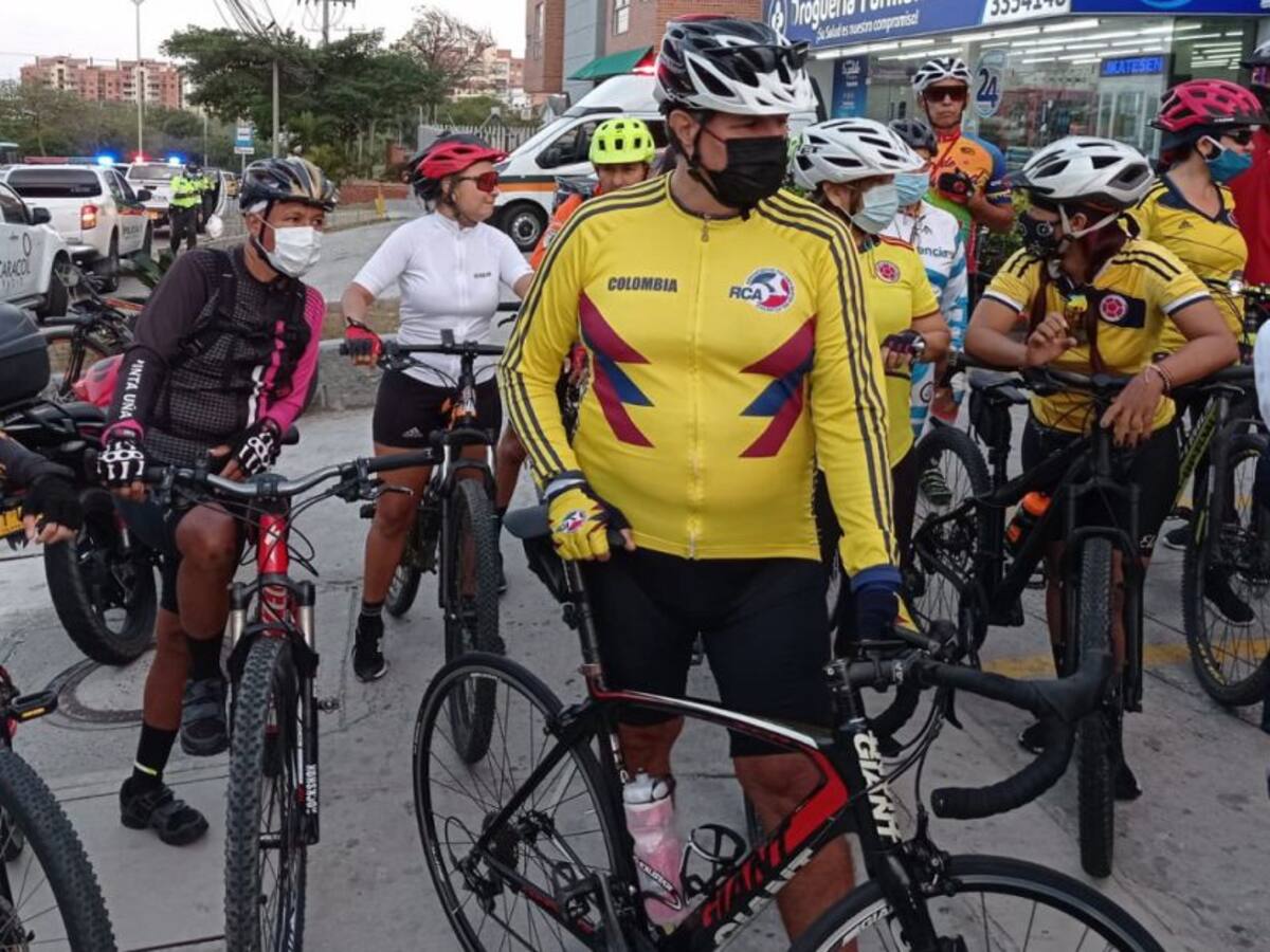 Ciclistas protestaron por inseguridad en vías del Atlántico