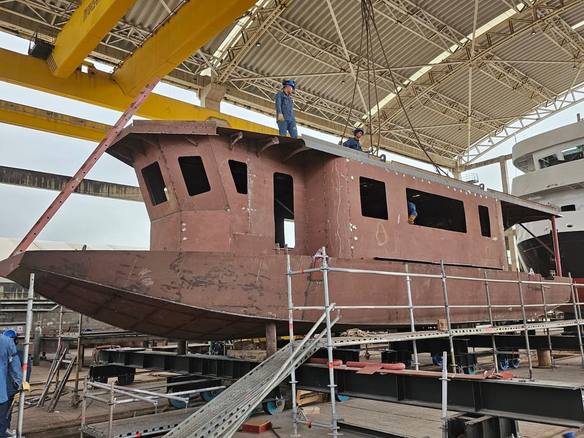 Avanza la construcción de las embarcaciones del sistema fluvial Businú