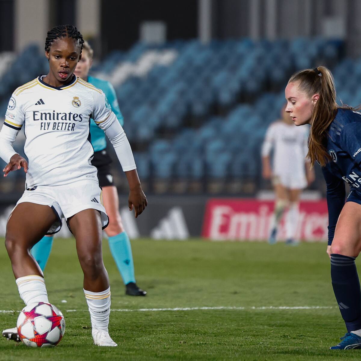 Linda Caicedo reaparece en el Real Madrid en la eliminación de la Liga de Campeones