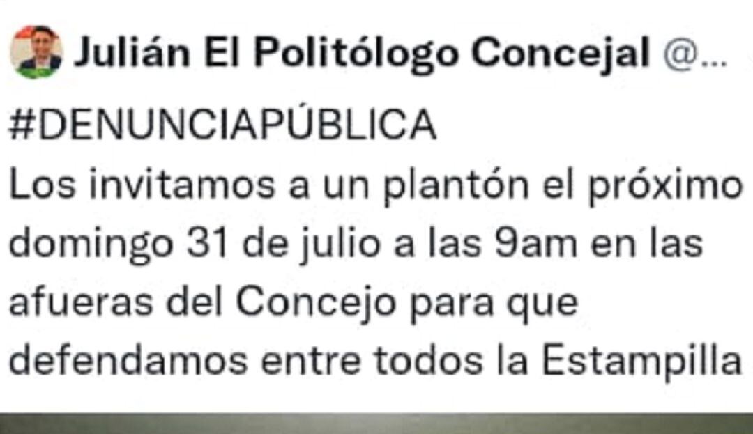 Convocatoria a plantón