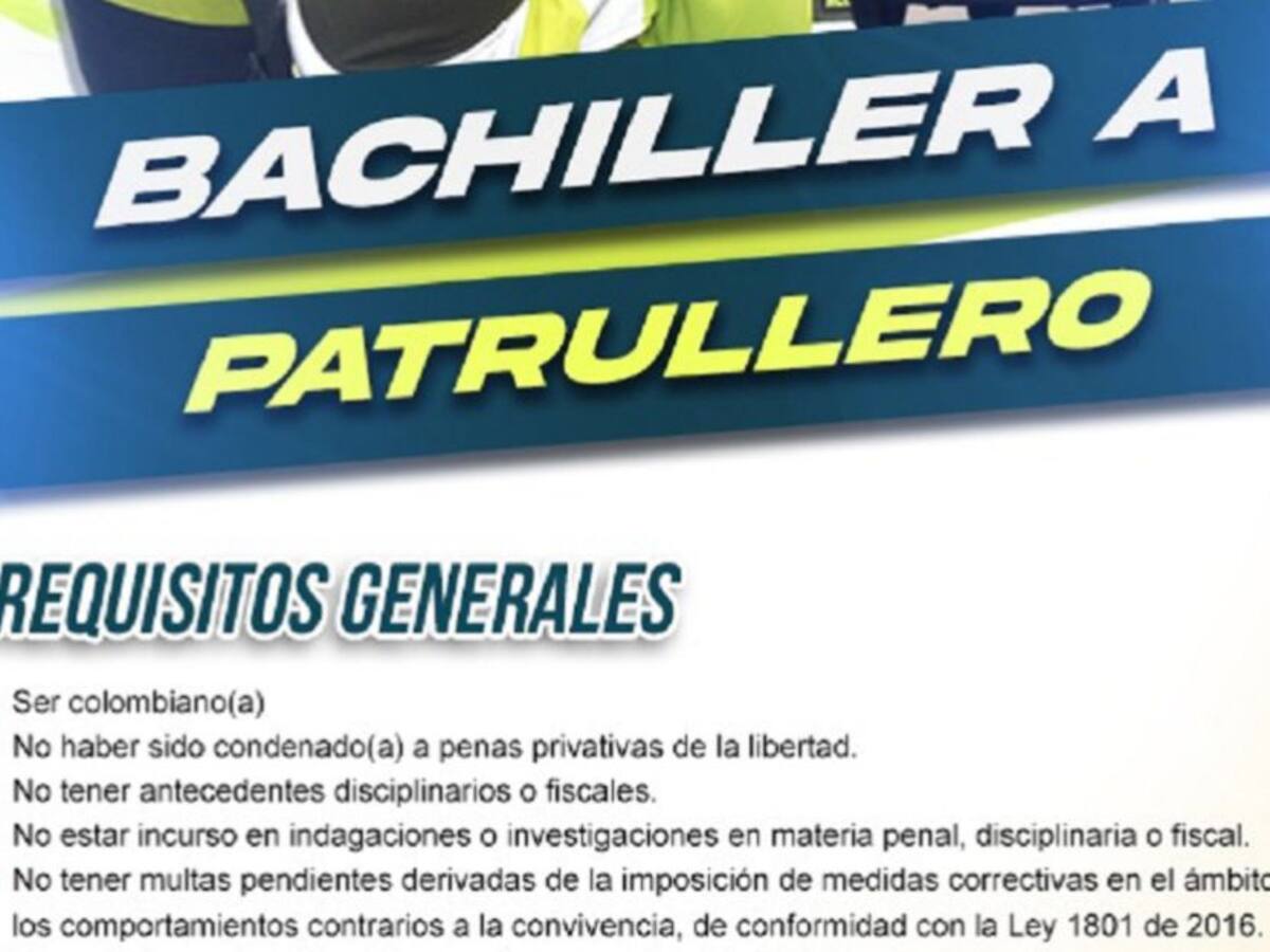 Policía de Caldas inicia preinscripción para bachiller a patrullero