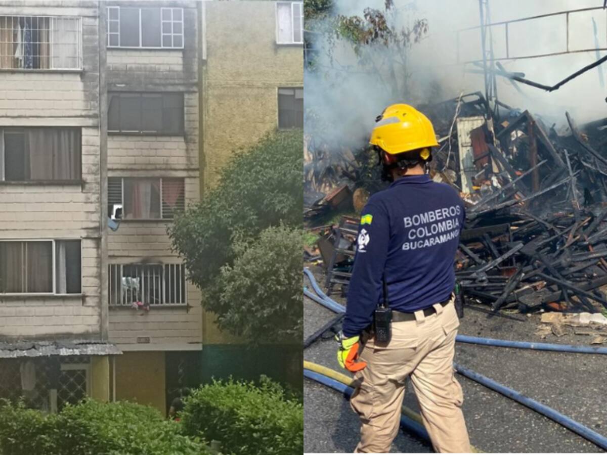 Un cortocircuito ocasionó incendio en un apartamento del norte de Bucaramanga