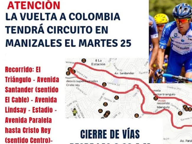 Vuelta a Colombia se realizará el martes en Manizales