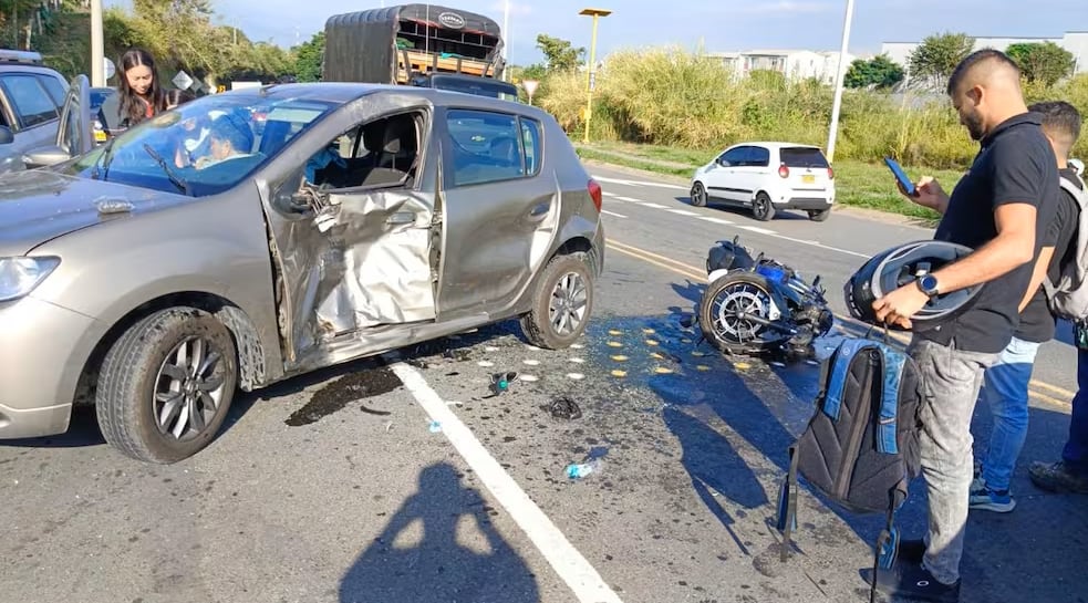 Foto: Accidente de tránsito en Pereira - suministrada Perímetro Asegurado (archivo).