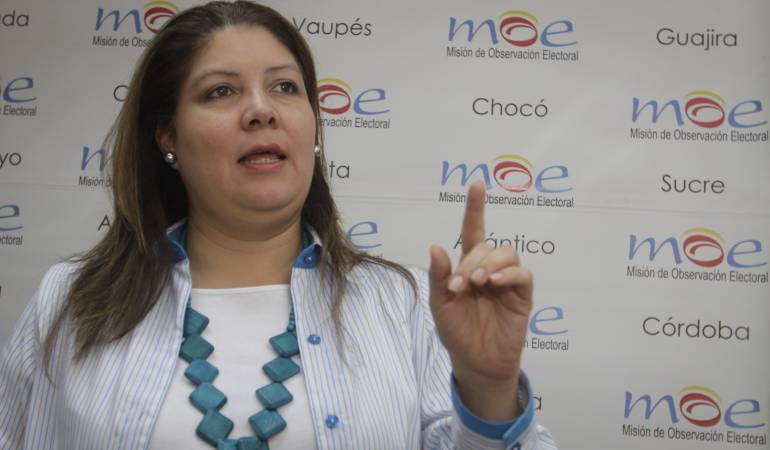 Alejandra Barrios, directora de la Misión de Observación Electoral (MOE).