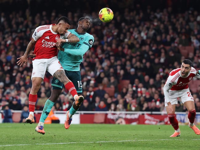 Tabla de la Premier League, tras la victoria del Arsenal sobre Wolves por un autogol de Mosquera. (Photo by Catherine Ivill - AMA/Getty Images)