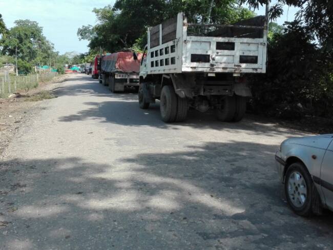 Vía de entrada al municipio de Tibú en el Catatumbo