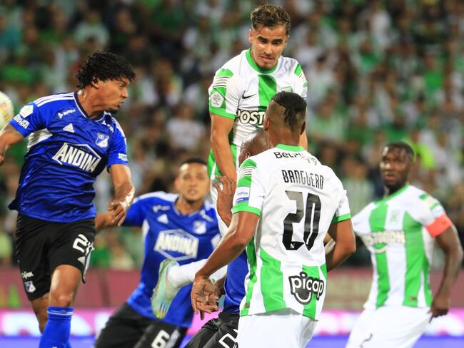 MEDELLÍN. 11 de marzo de 2023. Atlético Nacional empató 0-0 con Millonarios en el estadio Atanasio Girardot, en juego válido por la octava fecha de la liga BetPlay I-2023. (Colprensa-El Colombiano)