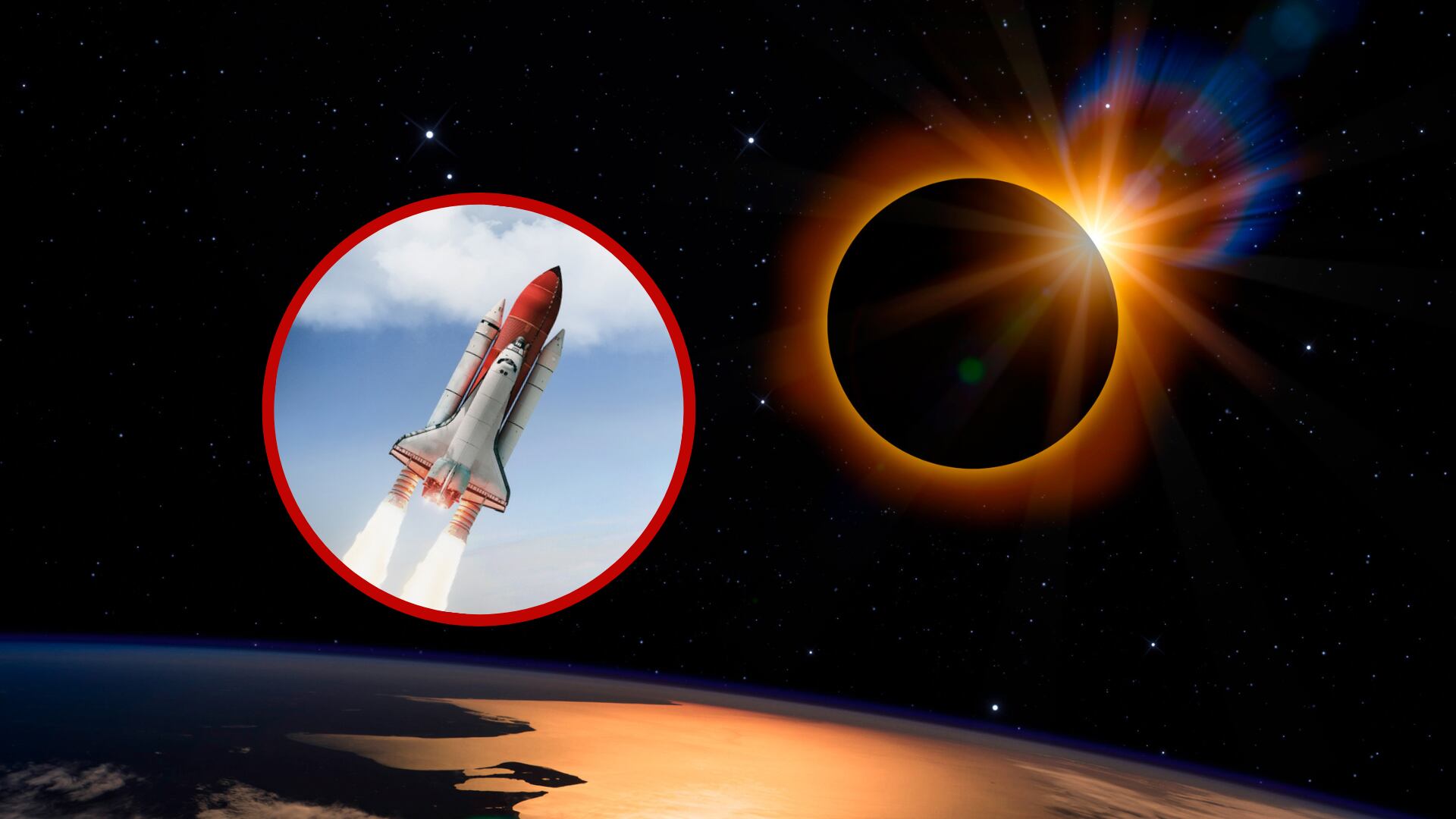 Imagen de referencia, lanzamiento de la NASA, eclipse solar. Fotos: Getty Images.