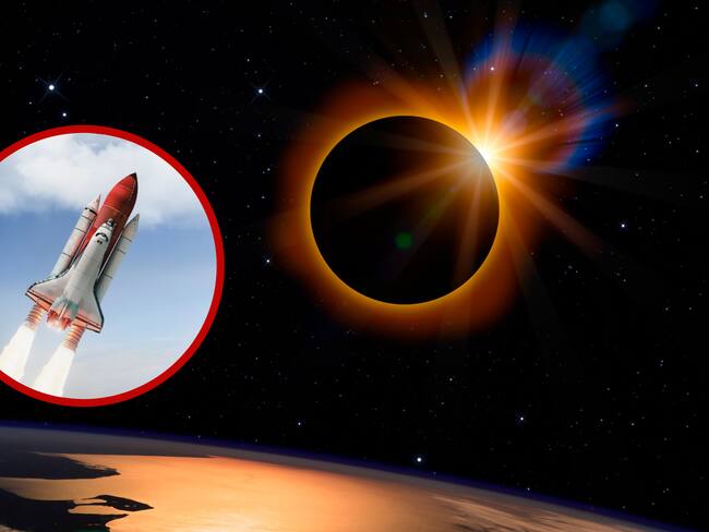 Imagen de referencia, lanzamiento de la NASA, eclipse solar. Fotos: Getty Images.