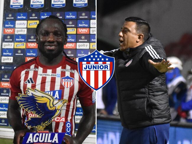 Yimmi Chará y César Farías en Junior de Barranquilla / Colprensa