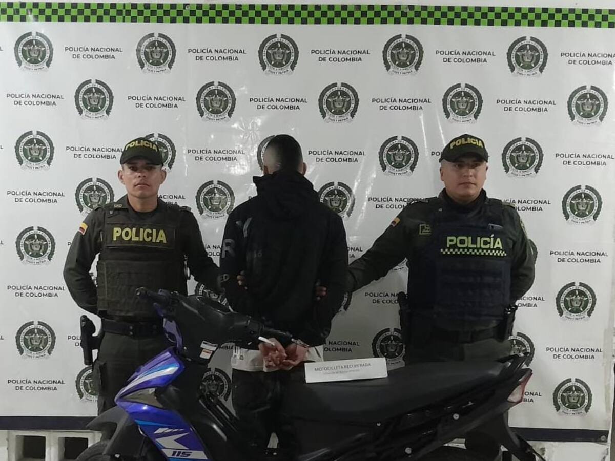 En Pitalito-Huila, capturan a alias ‘Deiner’ por el hurto de una motocicleta
