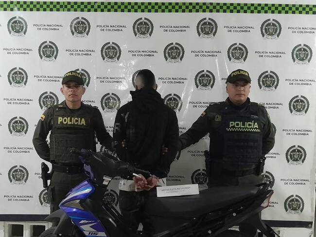 Recuperan moto robada en Pitalito.