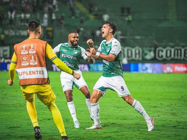 Juan Dinneno celebra su gol con el Cali ante Alianza FC / @DeportivoCaliCP