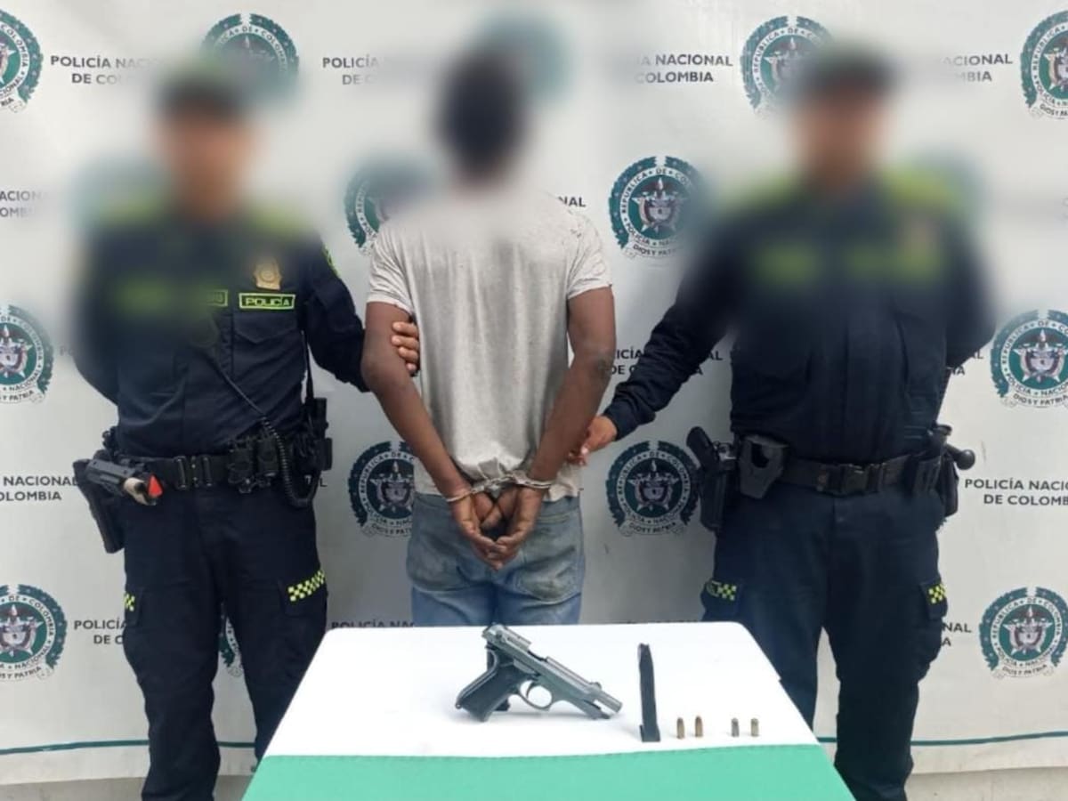 Capturan a alias ‘Piojo’ con un arma de fuego en el municipio de María La Baja