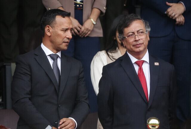 Pedro Sánchez y el presidente Gustavo Petro. Foto: Colprensa.