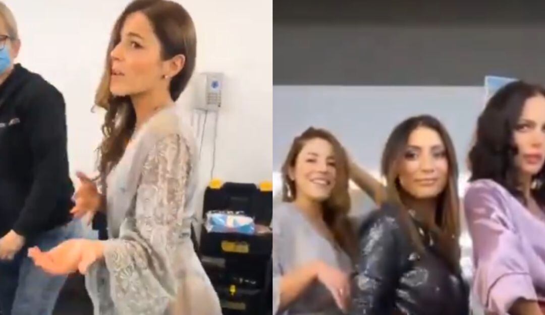 Juliette Pardau, Ana María Medina y Juliana Galvis bailando bachata