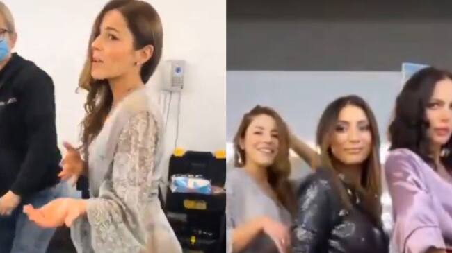 Juliette Pardau, Ana María Medina y Juliana Galvis bailando bachata