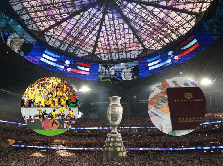 Estadio en Estados Unidos en el que se juega la Copa América / Selección Colombia celebrando un gol (Getty Images)