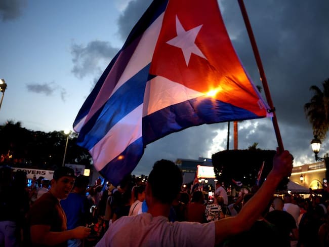Manifestaciones en Miami en apoyo a Cuba.