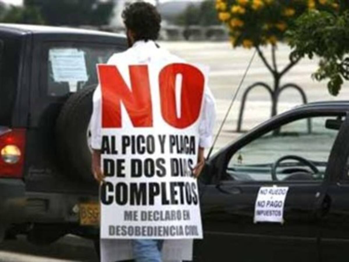 Gremios buscan 'tumbar' pico y placa en Bogotá