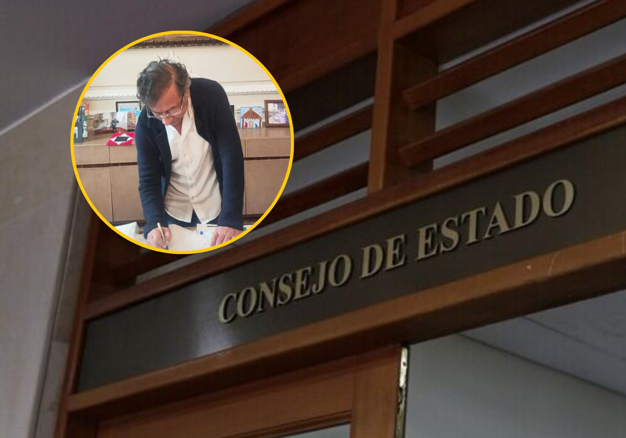 Gustavo Petro y Consejo de Estado. Foto: Suministrada / Colprensa